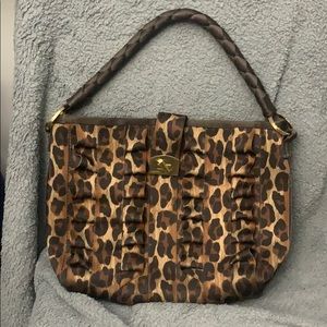 Harvey’s Cheetah Print Ruffle Hobo